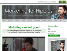 Tablet Screenshot of marketingforhippies.com